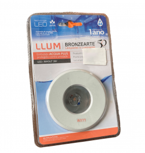 Luminária de Embutir Redonda ACQUA PLUS Led Waterproof 3000K LLUM - 3W