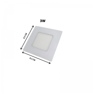 Luminaria Led Embutir Quadrada 3W 6500k Branco Frio Bivolt