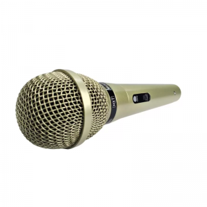 Microfone Dinâmico Profissional Champanhe 4,5M Cabo MUD-515 MXT