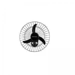 Ventilador Osc Parede 50cm Preto Grade Aco Bivolt Ventisol 127V/220V