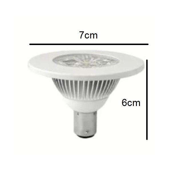 KIT 3 LAMPADA LED DICROICA AR70 10W 3000K LLUM