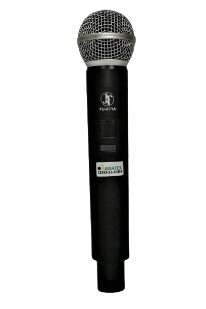 Microfone sem fio UHF com Painel DIG FU-671A Mao j&f