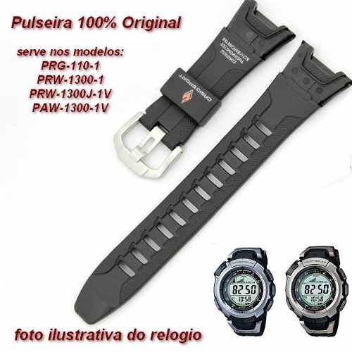 Pulseira Casio Protrek Prg-110 Paw-1300 Prw-1300 - 100% Original - E-Presentes