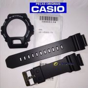 Pulseira + Bezel GD-X6900-7 Casio G-shock Resina Preto Fosco
