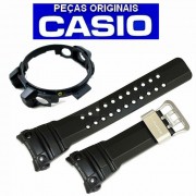  Pulseira + Bezel Original GWN-1000B Casio G-shock Resina Preta 