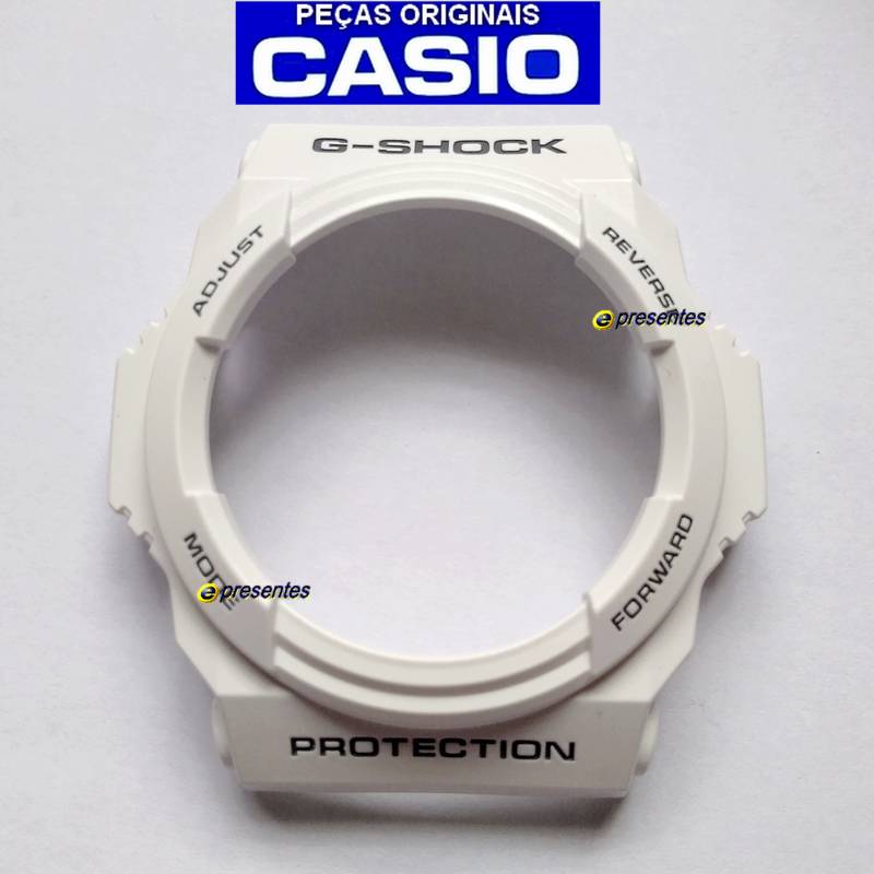 Bezel Casio G-shock Ga-300-7a Branco Fosco  - E-Presentes