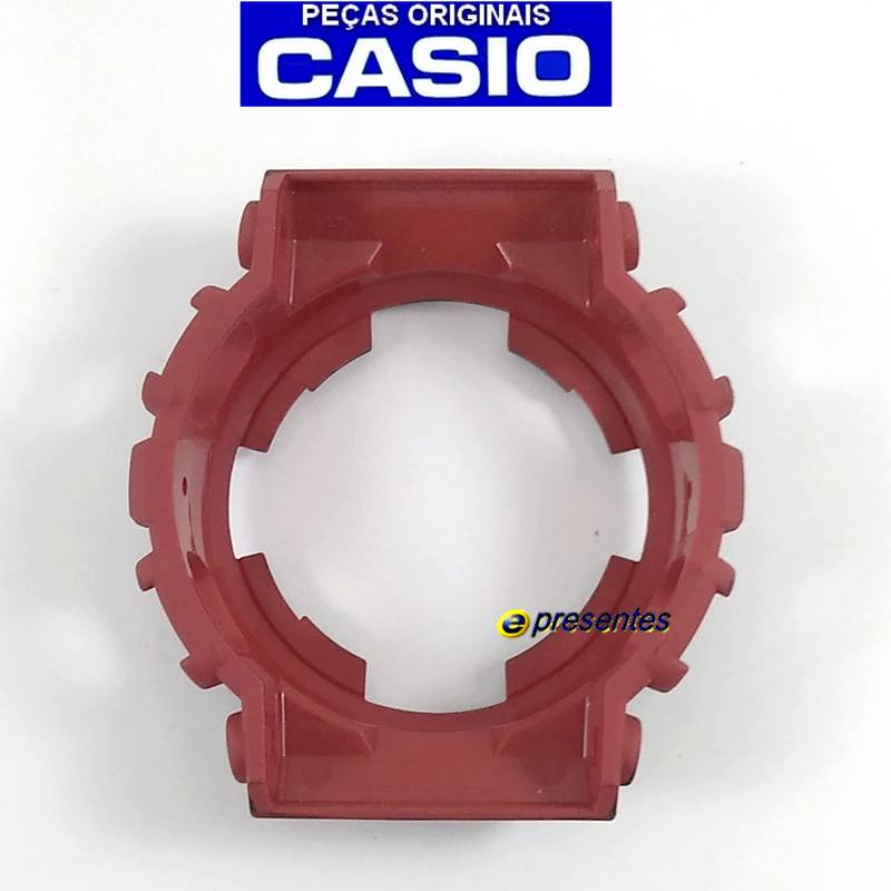 Capa Bezel GA-100CM-4 / GD-120CM-4 Camuflado Vermelho Casio G-Shock  - E-Presentes