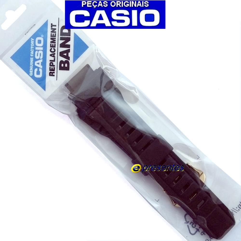 Pulseira Casio G-shock G-9300gb Resina Preta Fivela Dourada  - E-Presentes
