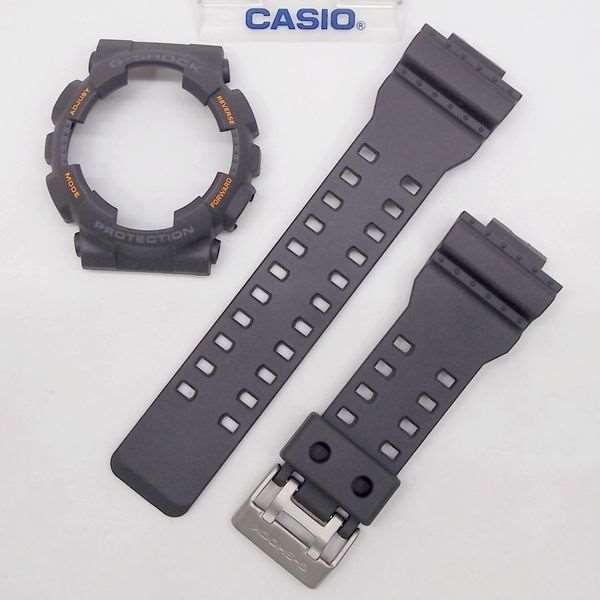 Pulseira + Bezel Capa Casio G-shock Ga-110TS-1a4 Cinza  - E-Presentes