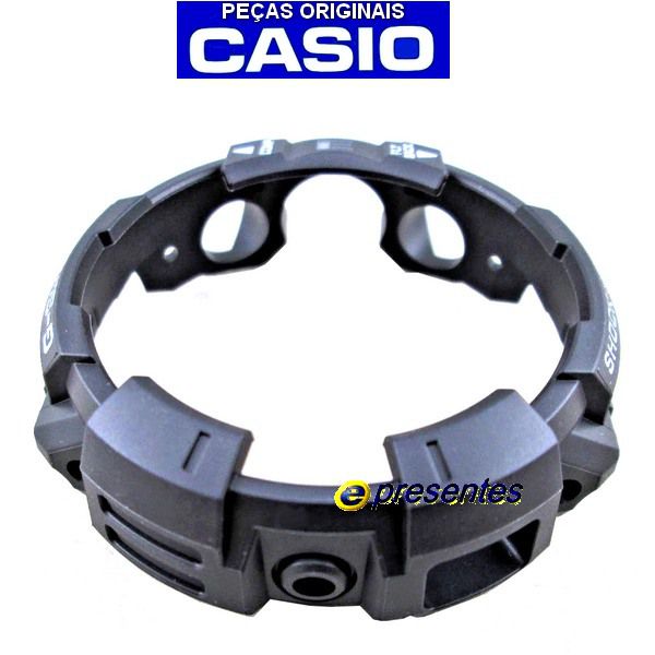 Pulseira + Bezel GW-A1100-1A Casio G-Shock Preto  - E-Presentes