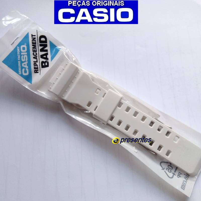 Pulseira + Bezel Original GA-110c-7a Casio G-Shock Branco SemiFosco - E-Presentes