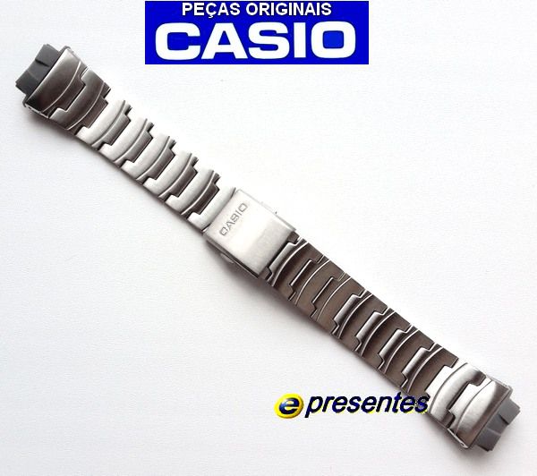 Pulseira Casio 100%original Aço Inox Aq-160wd Com Terminais  - E-Presentes
