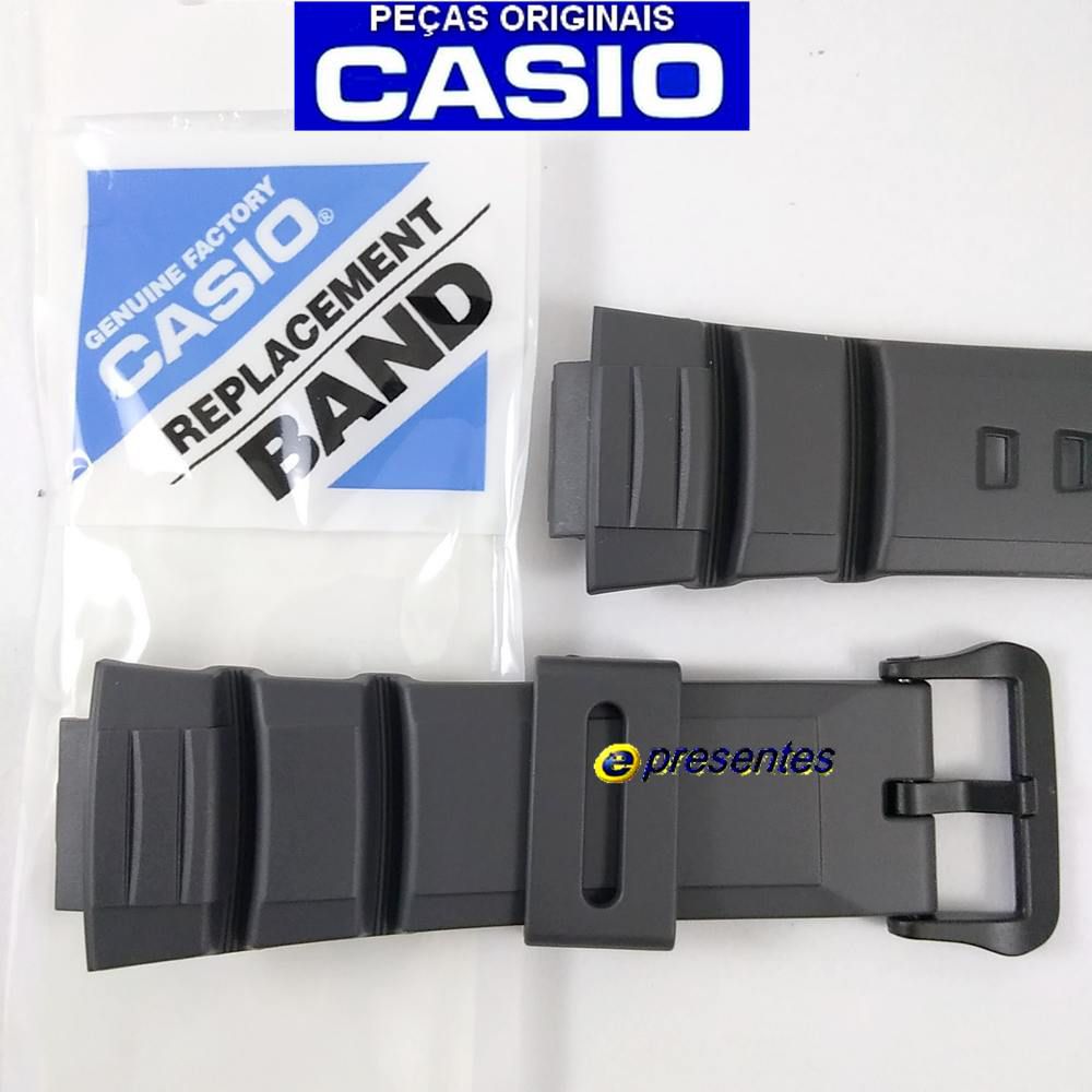 Pulseira Casio Cinza W-S220-8AV - 100% Original - 26/16mm - E-Presentes