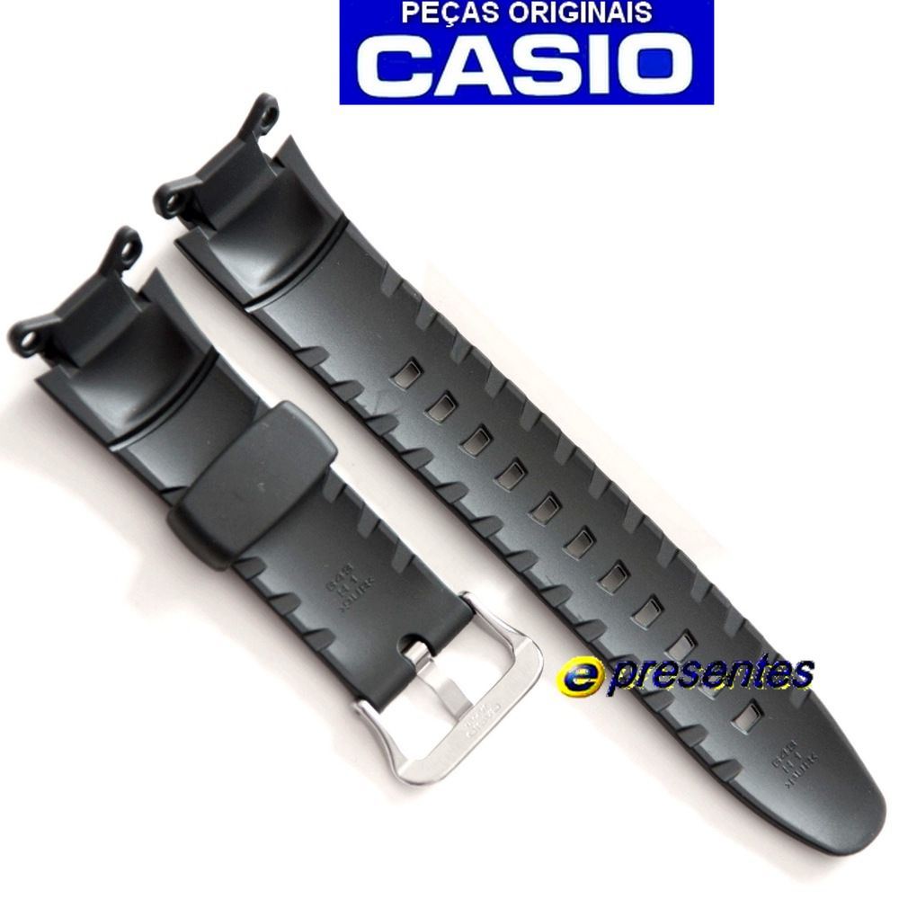 Pulseira Casio  G-7100 Resina preta - 100% Original  - E-Presentes