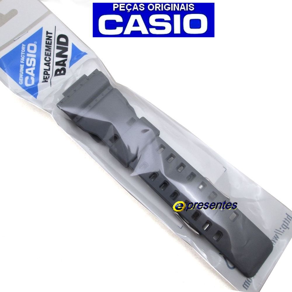  Pulseira Casio G-shock GA-110TS-8A2 Cinza + Par de pinos Originais   - E-Presentes
