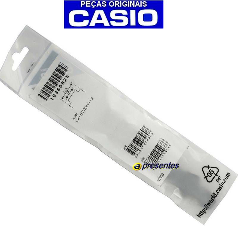 Pulseira Casio LW-S200H Resina Preta 100% Original *  - E-Presentes