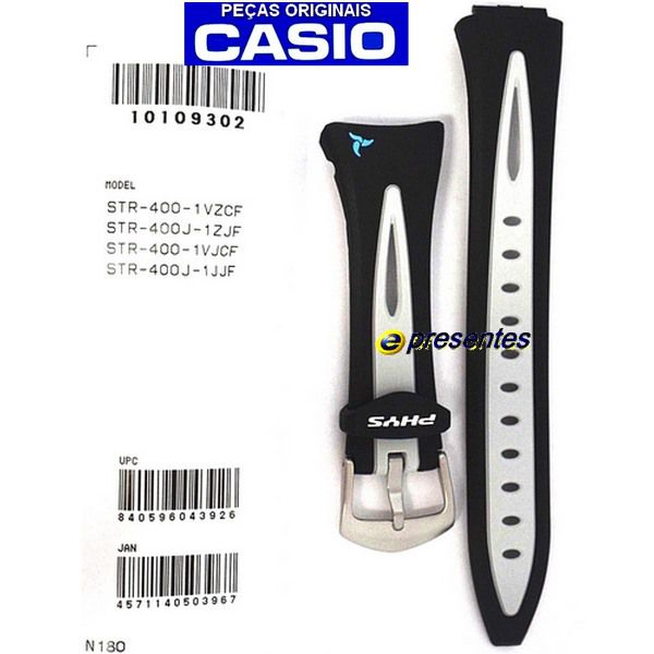Pulseira Casio Phys STR-400-1V / STR -400J-1- peça 100% Original - E-Presentes
