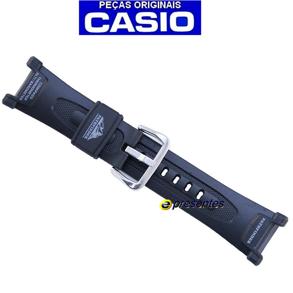  Pulseira Casio Protrek PAG-240. PAG-40 Resina Preta *  - E-Presentes