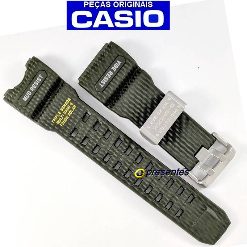 Pulseira Verde Original Casio G-Shock GWG-1000-1A3 Mudmaster * - E-Presentes