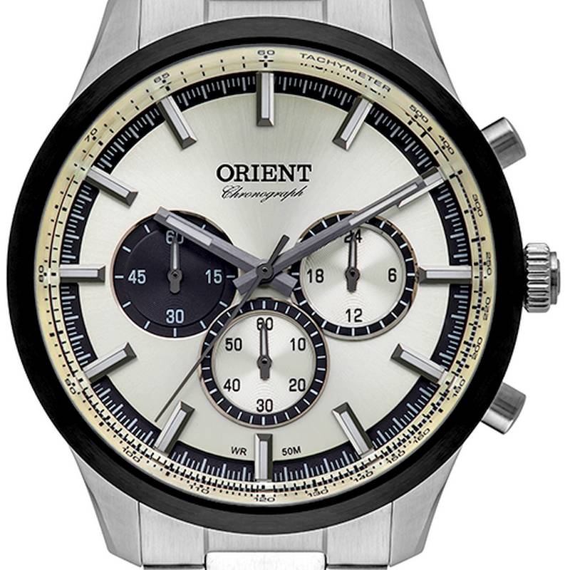 Relógio Masculino Orient Analógico Quartz MBSSC206 S1SX 44mm WR50M  - E-Presentes