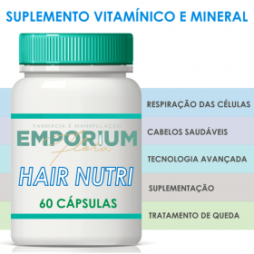 Hair Nutri Suplemento Tratamento Queda de Cabelo - 60 Cápsulas