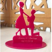 Ref. 051 - Kit Lembrancinhas de Casamento Gravação Personalizada ACRÍLICO Noivos