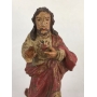 Santo Antigo Imagem Sagrado Coraçao De Jesus Em Madeira