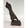 Antiga Escultura Bronze Torso Feminino Arte Moderna
