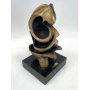 Antiga Escultura De Bronze Arte Moderna Assinada Liliane Vidigal
