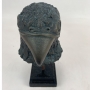 Antiga Escultura De Bronze Cabeça Aguia