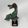 Antiga Escultura De Bronze Torso Feminino Assinado Liliane Vidigal