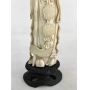 Antiga Escultura Marfim Monge 31cm Altura