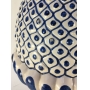 Antiga Pinha Grande Ceramica Luiz Salvador 57cm Azul E Branco