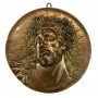 Antiga Placa De Parede Em Bronze Jesus Cristo Belissima