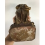 Antiga Santa Nossa Senhora Da Anunciaçao Madeira Ouro 49cm