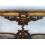 Antigo Aparador Luis XVI Com Espelho Dourado Folheado Ouro