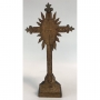 Antigo Cristo Crucifixo De Pousar Em Madeira 52cm