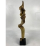 Belissima Escultura Antiga De Bronze Assinada Liliane Vidigal 56cm