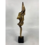 Belissima Escultura Antiga De Bronze Assinada Liliane Vidigal 56cm