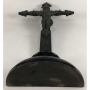 Crucifixo Antigo Em Madeira E Bronze 56cm