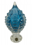 Pinha De Cristal Murano Azul 30cm 