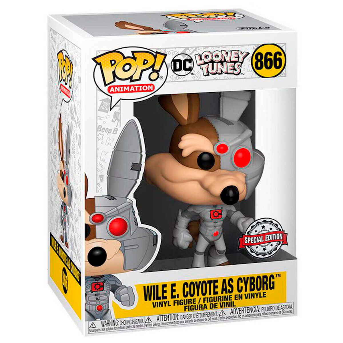 Pop! Animation - DC Looney Tunes - Wile E. Coyote as Cyborg Special Edition #866 - Funko