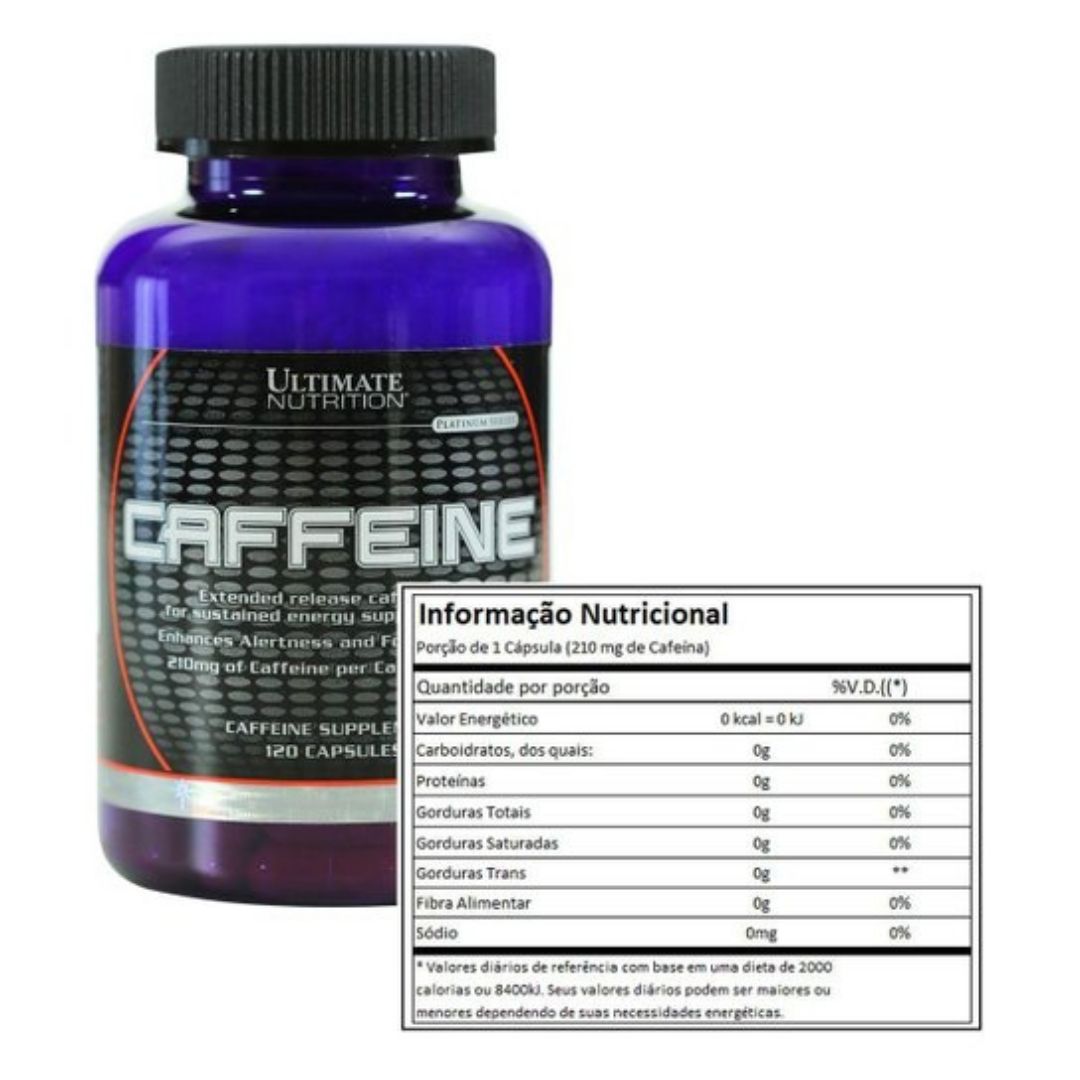 Caffeine 120 Cáps - Ultimate Nutrition - KFit Nutrition