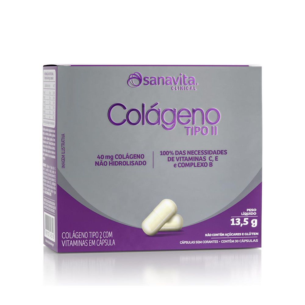Colágeno Tipo II 30 Cáps - Sanavita Clinical  - KFit Nutrition