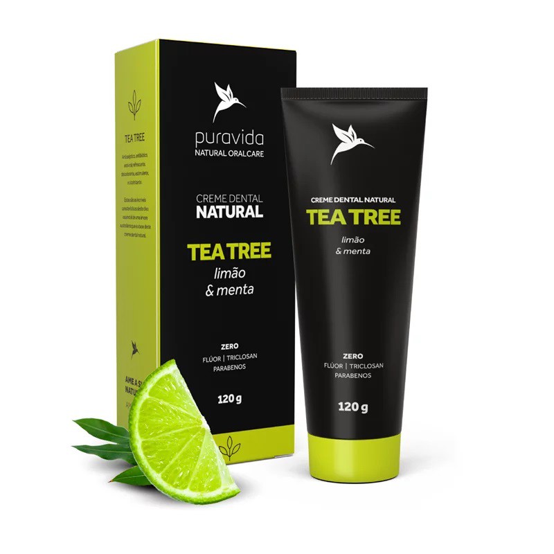 Creme Dental Natural Tea Tree 120g Puravida - KFit Nutrition