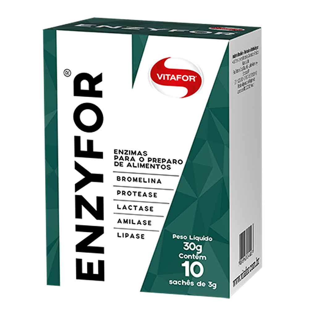 Enzimas Enzyfor 10 Saches 30g - Vitafor  - KFit Nutrition