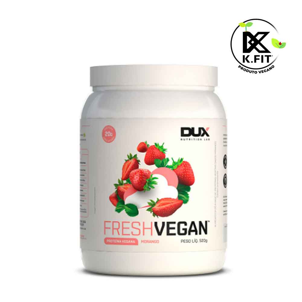 Fresh Vegan Morango 520g - DUX - KFit Nutrition