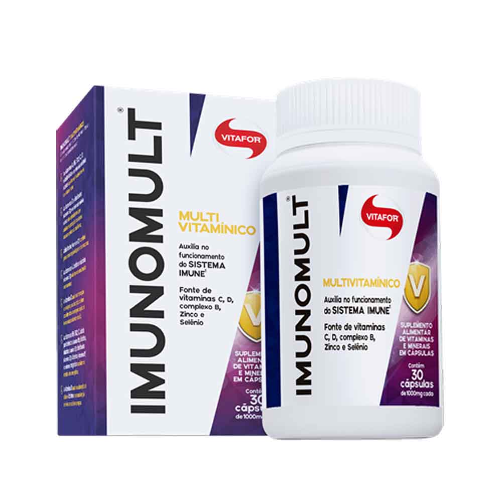 Multivitamínico Imunomult 30 Cáps - Vitafor - KFit Nutrition