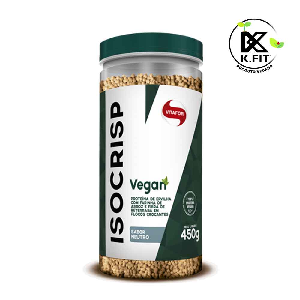 Proteína Vegetal Isocrisp Vegan 450g - Vitafor  - KFit Nutrition