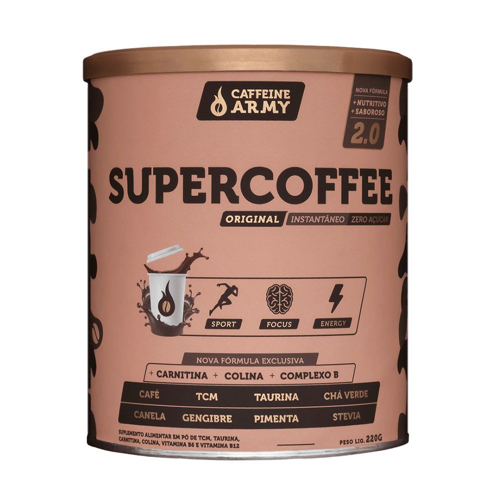 Supercoffee 2.0 220G - Nova Fórmula Caffeinearmy - KFit Nutrition